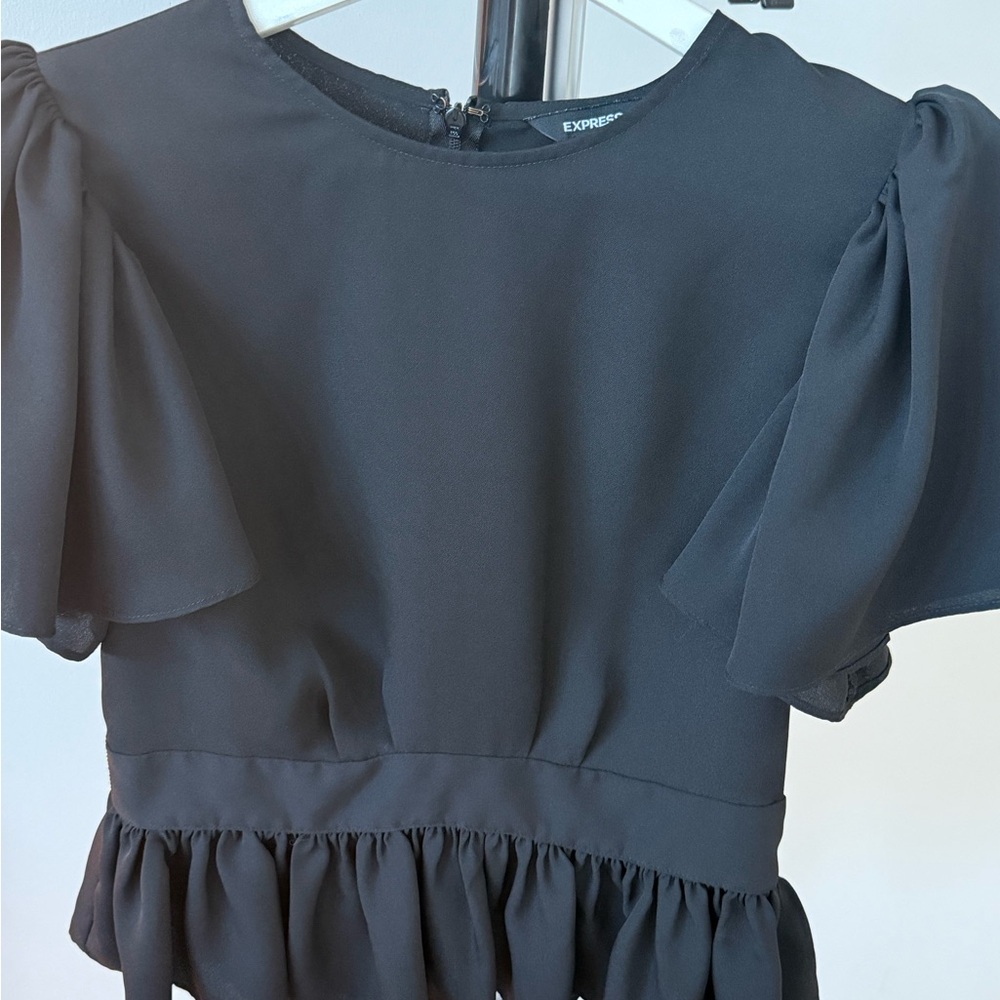 Express Elegant Black Blouse